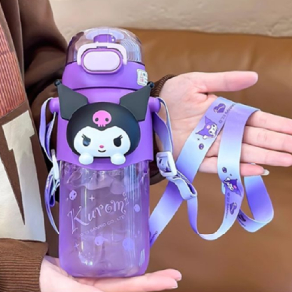 원터치 트라이탄소재 스트랩 물병 물통 대용량보틀 600ml - 상품 이미지