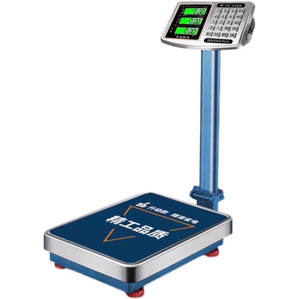 업소용 전자저울 정밀 계량 주방 매장 상업용 측정기 레드문자-150kg(블루) - 상품 이미지