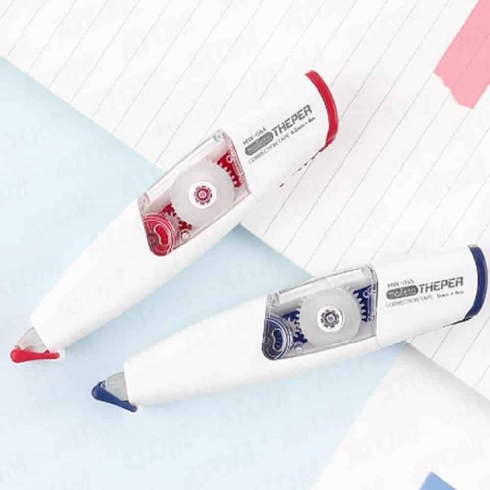 수정테이프 10P 1SET 글씨수정테이프 문구화이트 - 상품 이미지