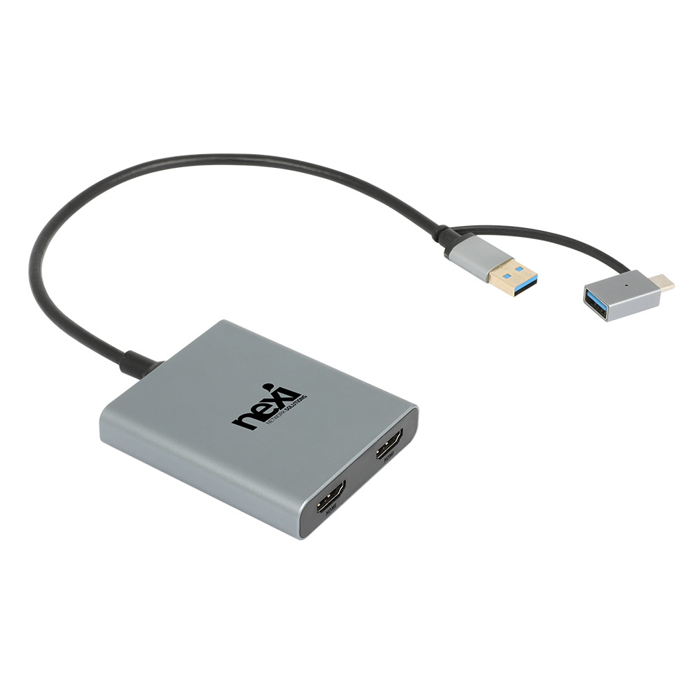 USB C타입 to HDMI 컨버터 2포트 노트북 맥북 젠더 USB3.0 듀얼 모니터 - 상세 이미지 3
