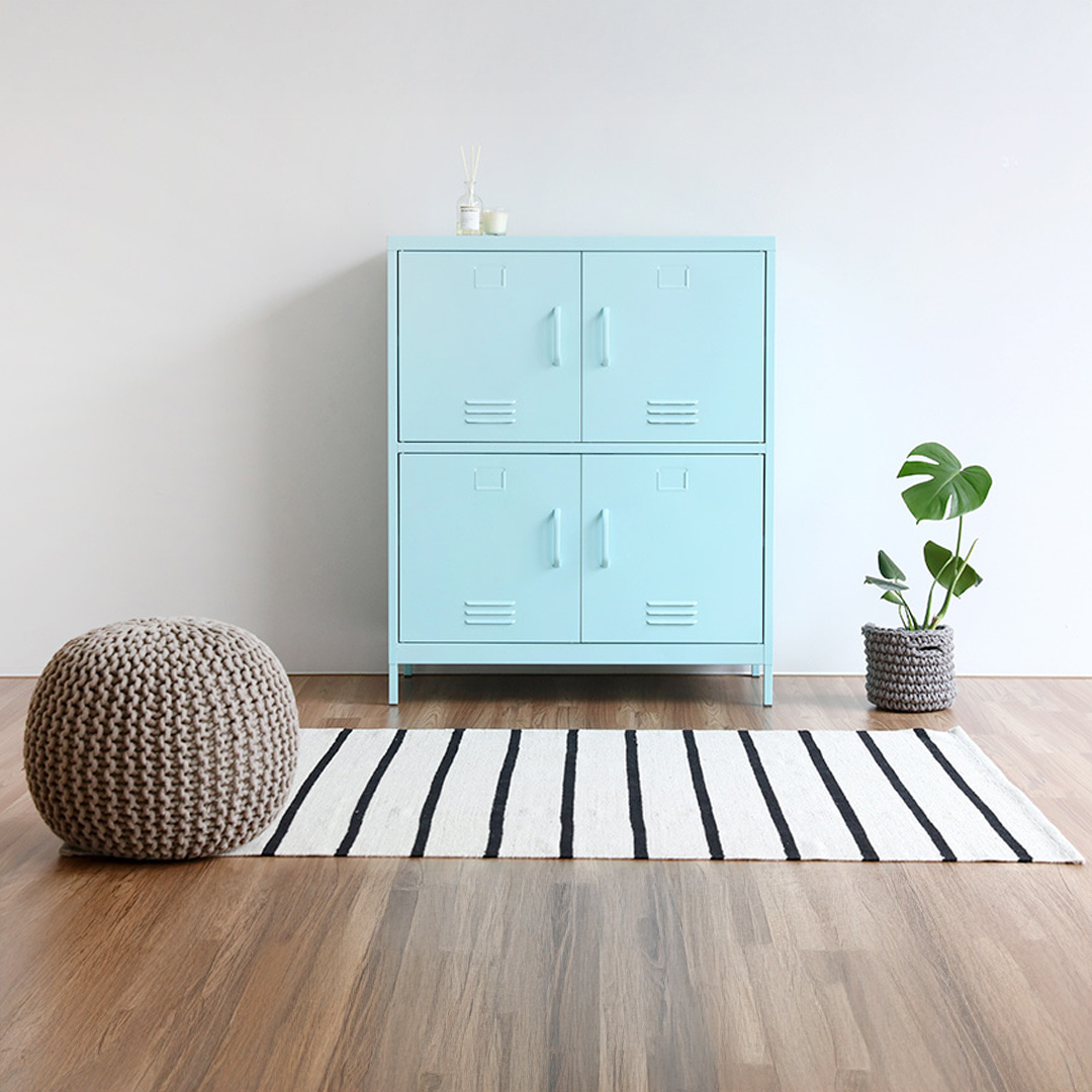 MKB 캐비넷 4문 수납장 9131110 913x455x1110mm, 2단, 민트 3382.4236 이미지 8