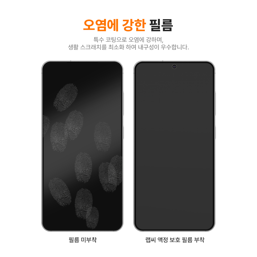 랩씨 리얼 AR 필름 사생활 보호 저반사 초고화질 액정보호필름 갤럭시S24-S25 공용, 1매입 - 상세 이미지 4