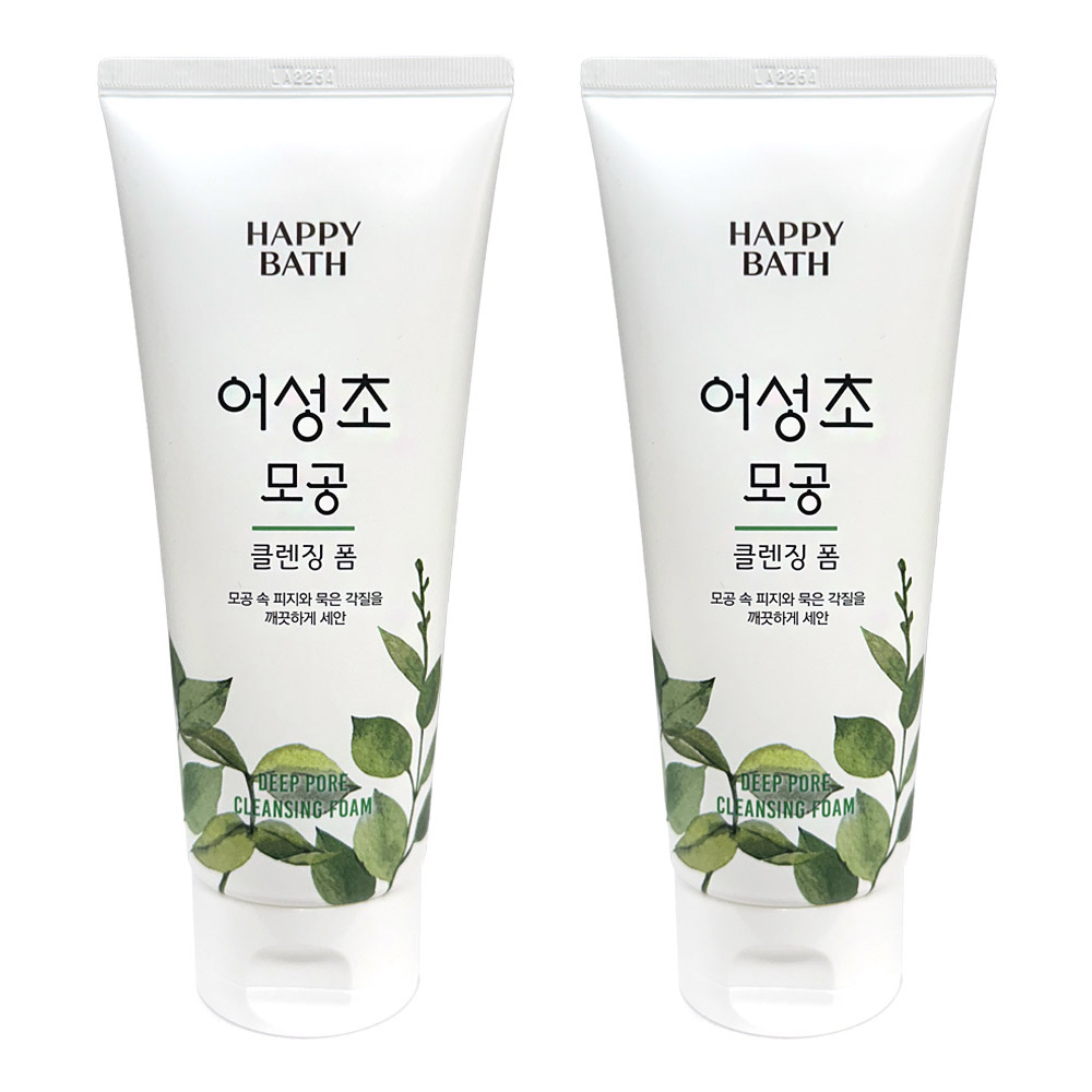 해피바스 어성초 모공 클렌징폼 200g 2개 - 상품 이미지