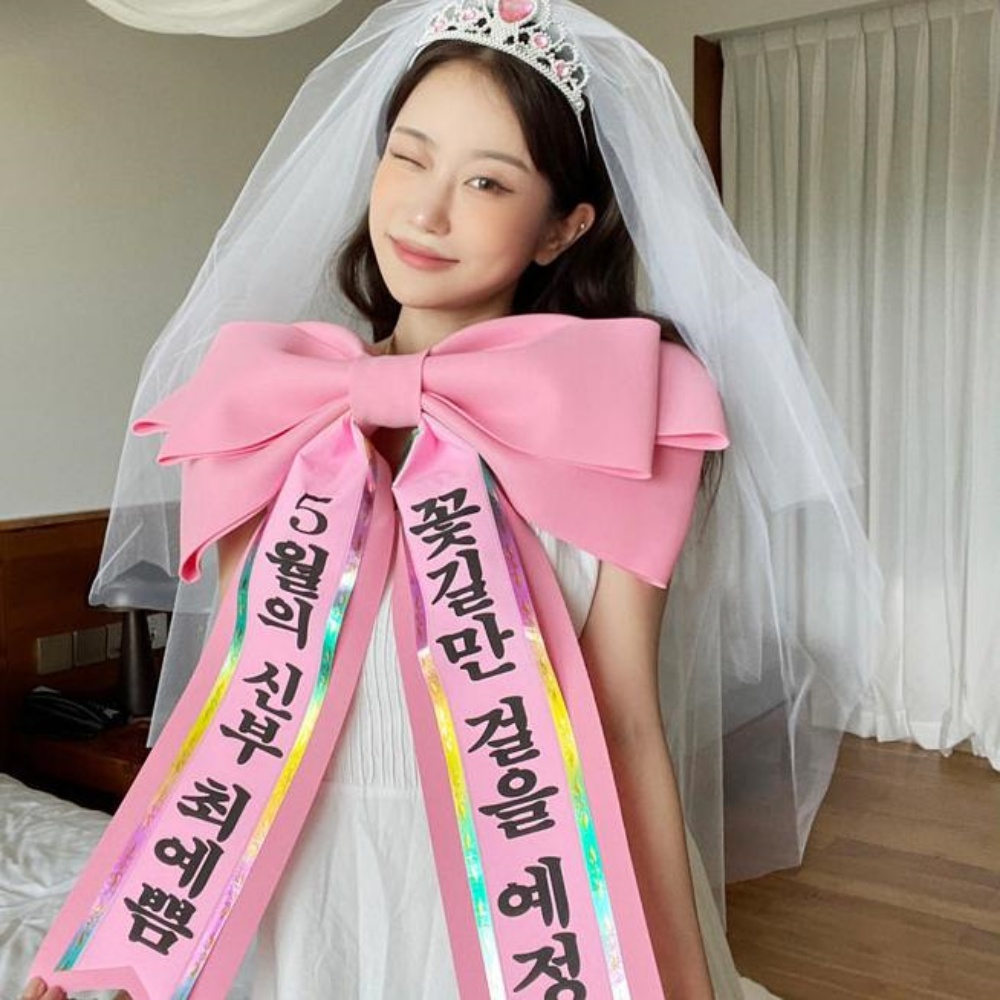 풍성한 리본 에바폼 인간 화환 시즌2 [3color 대형 결혼식 웨딩카 졸업 생일]