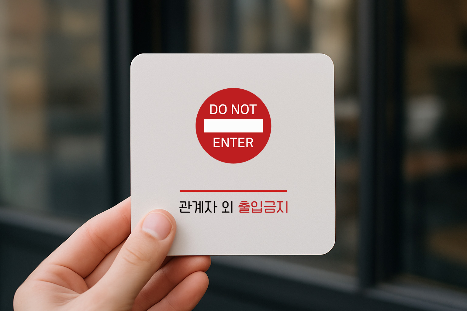 관계자 외 출입 금지 표지판 통제 보안 구역130 100x100 - 상품 이미지