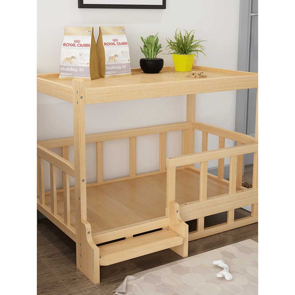 J2K 원목 강아지 고양이 침대 캣타워 사계절 공용 M 60x45x65 고급형/본체만 - 상품 이미지