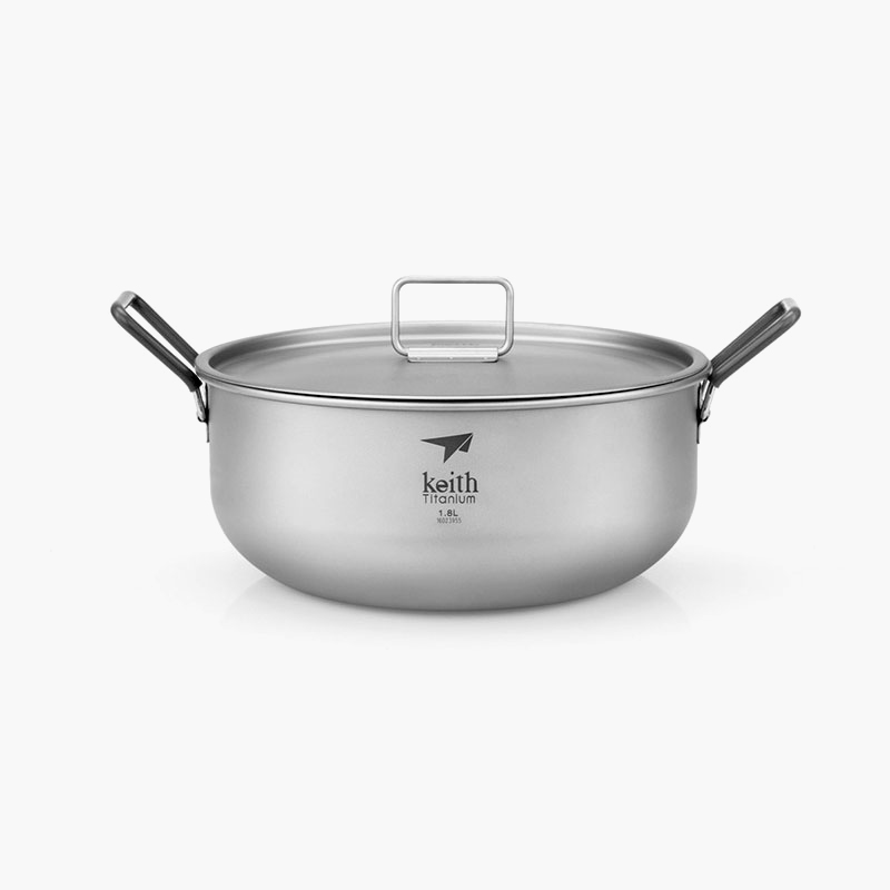 키이스 티타늄 포트 1.8L 접이식 백패킹 경량 냄비 코펠