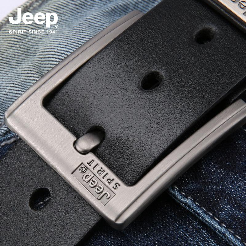 Jeep 청바지 허리띠 지프 남자 명품 가죽 정장 캐주얼 벨트 소가죽통가죽 혁띠 선물용 - 상세 이미지 5