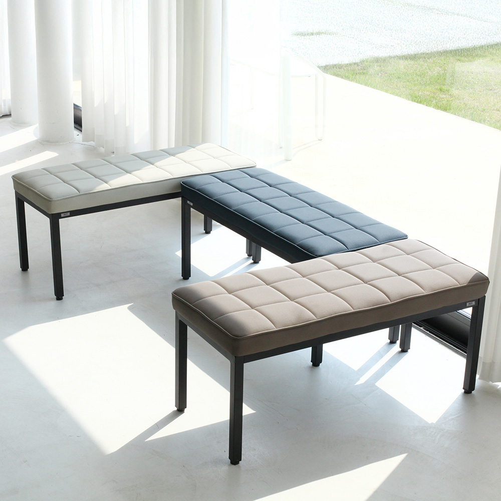 뷰티즈체어 CUBE 쿠션 벤치 식탁 2인용 긴의자 현관 벤치형 인테리어 장의자