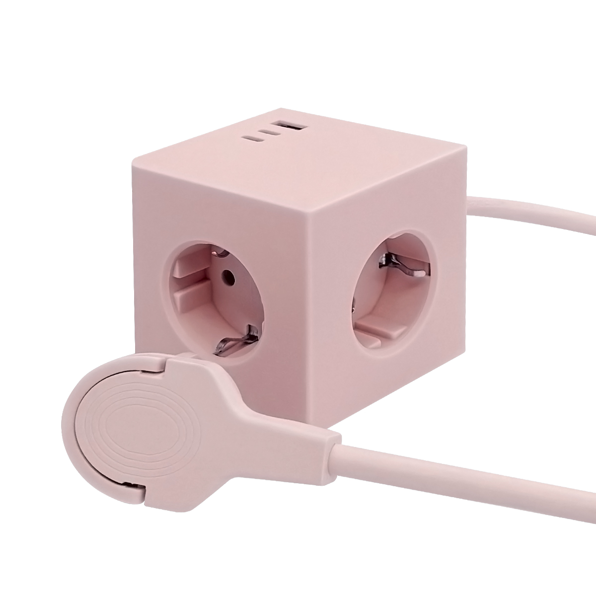 큐브 멀티탭 USB C타입 충전기 4000w 사각 컬러 디자인 3구 콘센트 이미지 7