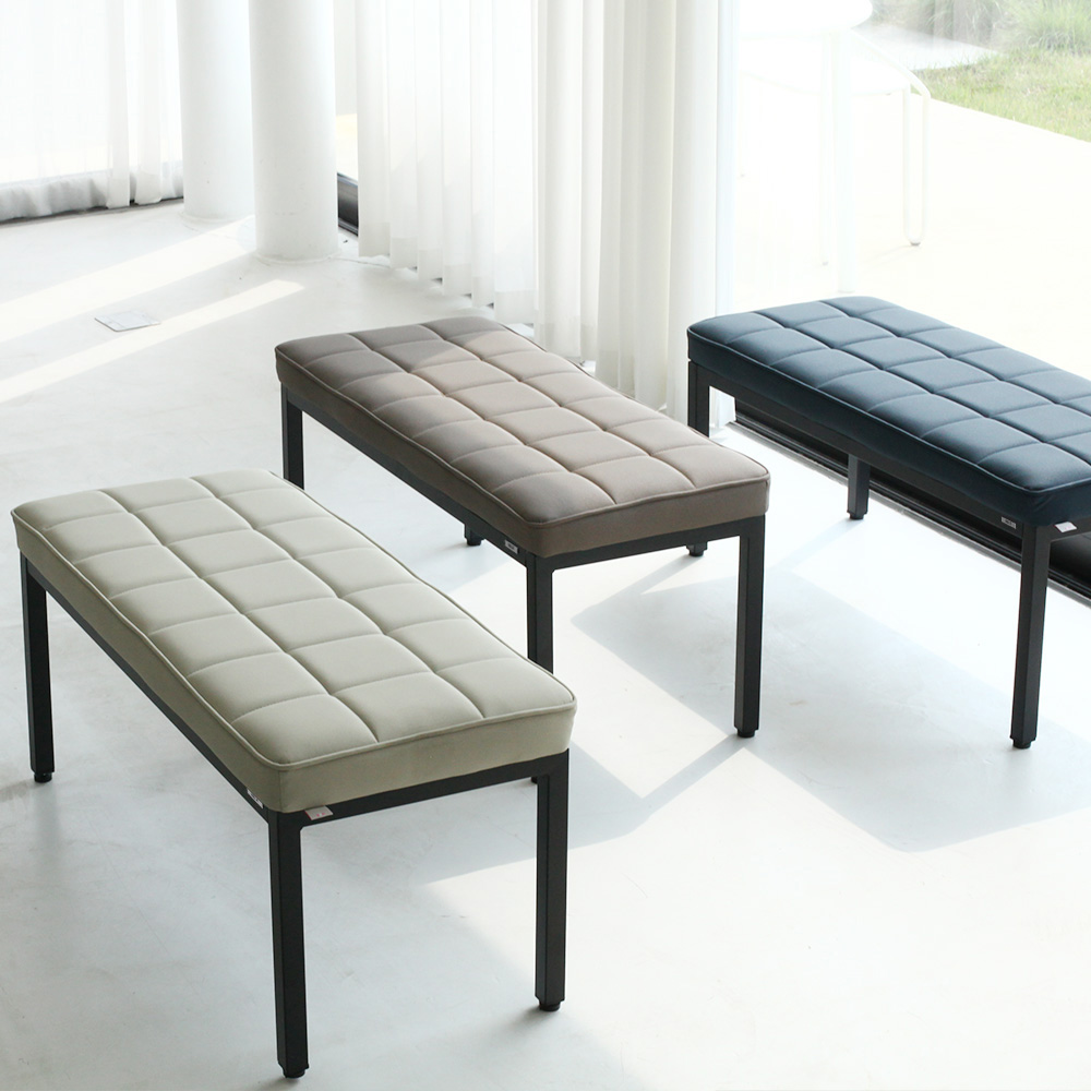 뷰티즈체어 CUBE 쿠션 벤치 식탁 2인용 긴의자 현관 벤치형 인테리어 장의자