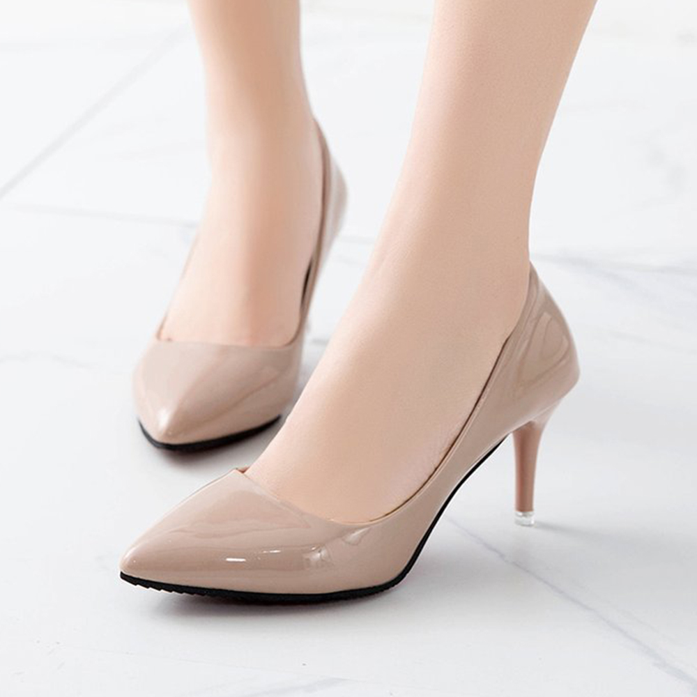 에나멜 뽀족 DS-0055 힐구두 7Cm 스포츠양말 중목양말 도톰한양말 에어삭스 캐주얼양말 - 메인 이미지