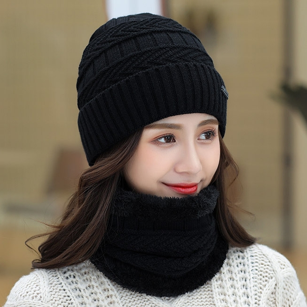 따스레 목따뜻 기모 넥워머 융털 비니 겨울털모자 - 상세 이미지 3