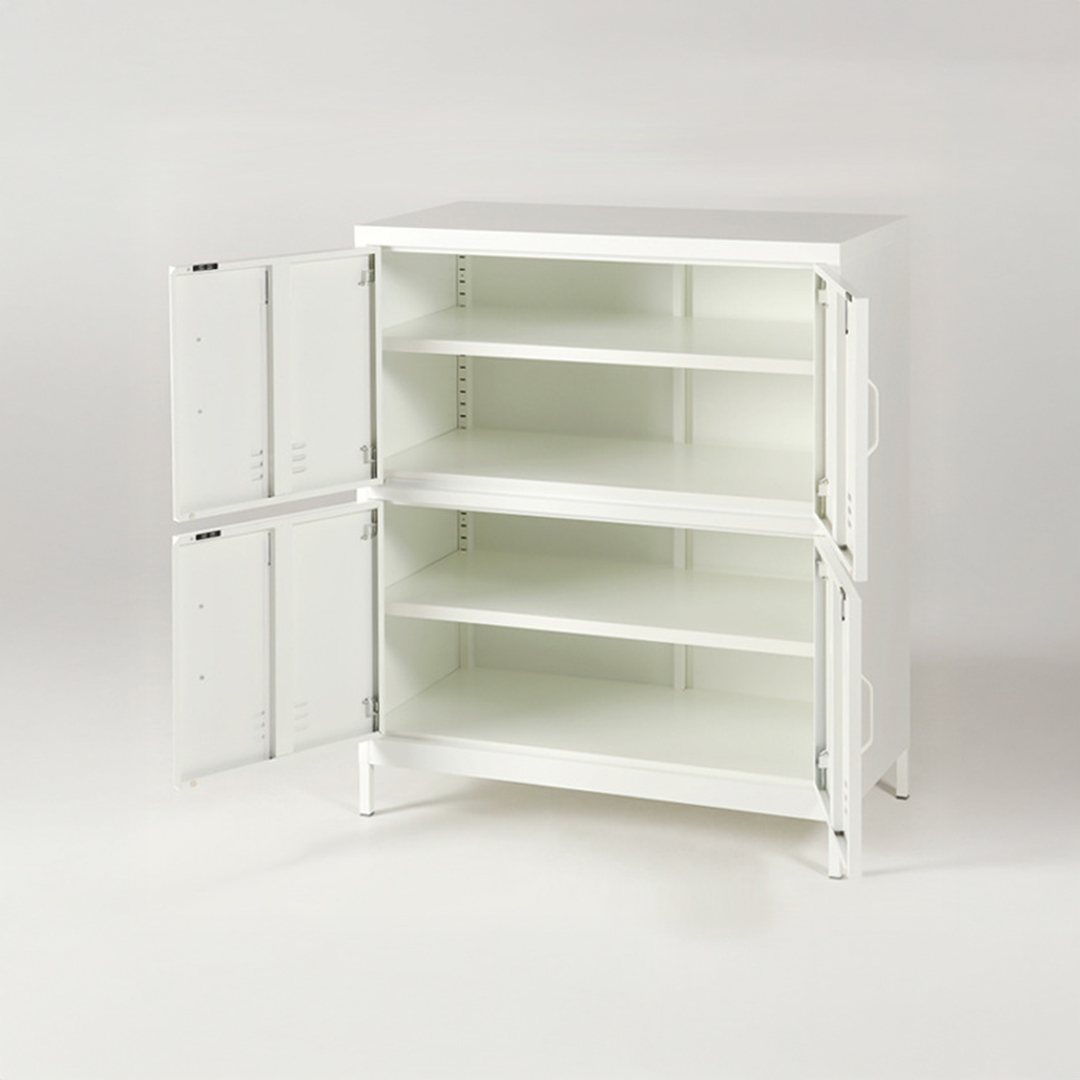 MKB 캐비넷 4문 수납장 9131110 913x455x1110mm, 2단, 화이트 5470.6337 이미지 7