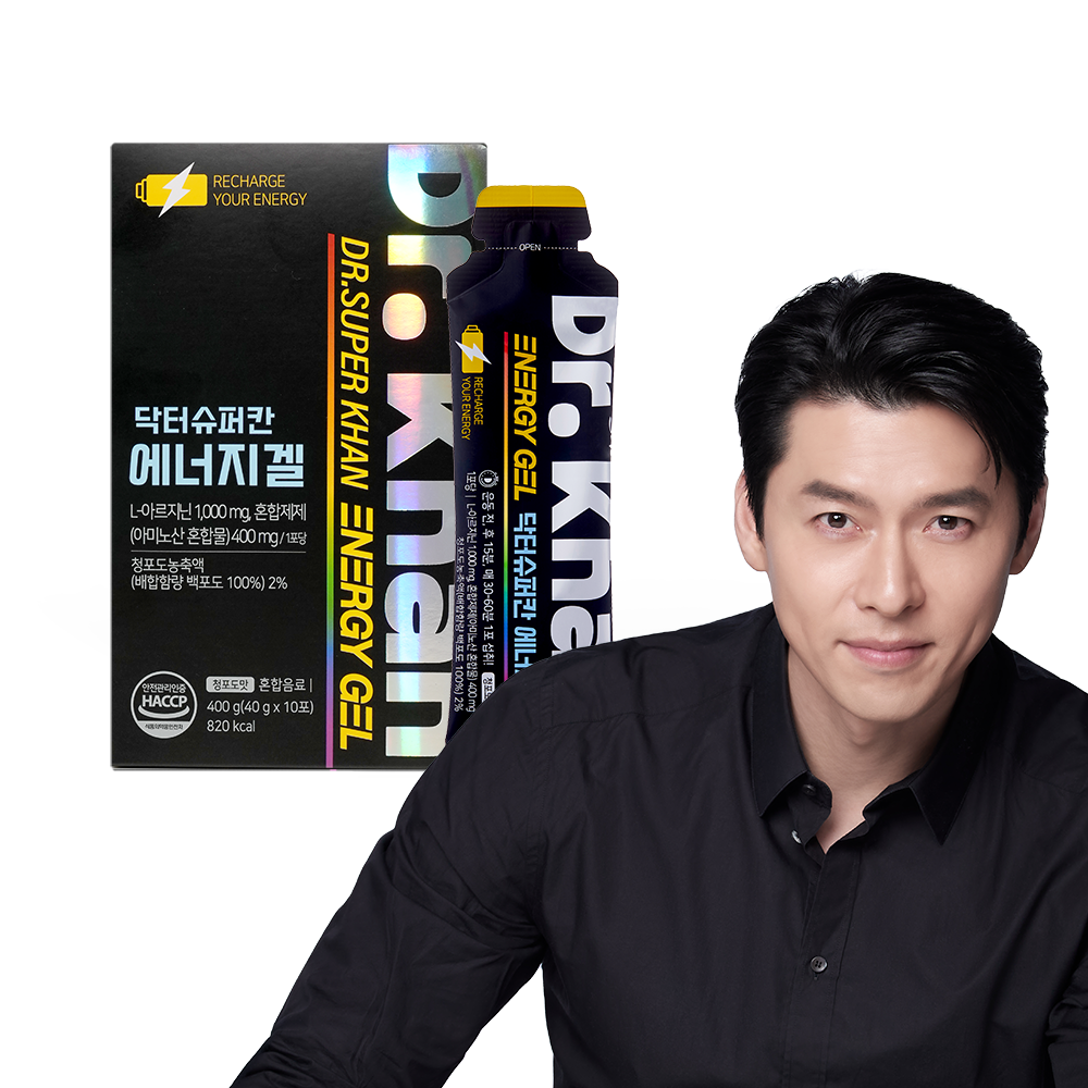 [10포] 닥터슈퍼칸 에너지겔 파워젤 아미노산 에너지젤 청포도맛, 40g, 10개 제품 이미지