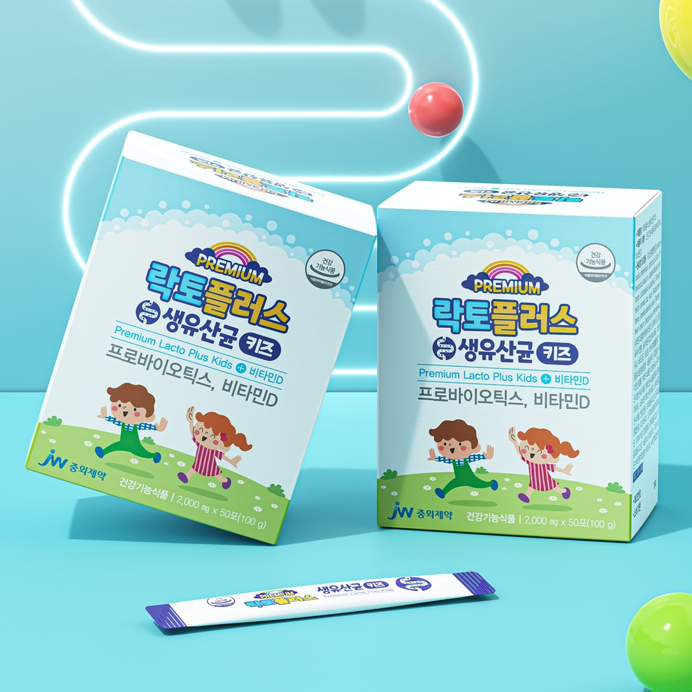 [300일] JW중외제약 락토플러스 생유산균 키즈 2000mg 50포, 6개 - 상세 이미지 2
