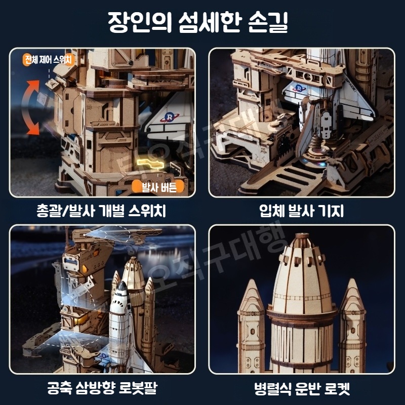 로보타임 우주왕복선 ROKR 미니어처 ROBOTIME 만들기 3D 미니어쳐 조립 DIY - 상세 이미지 4