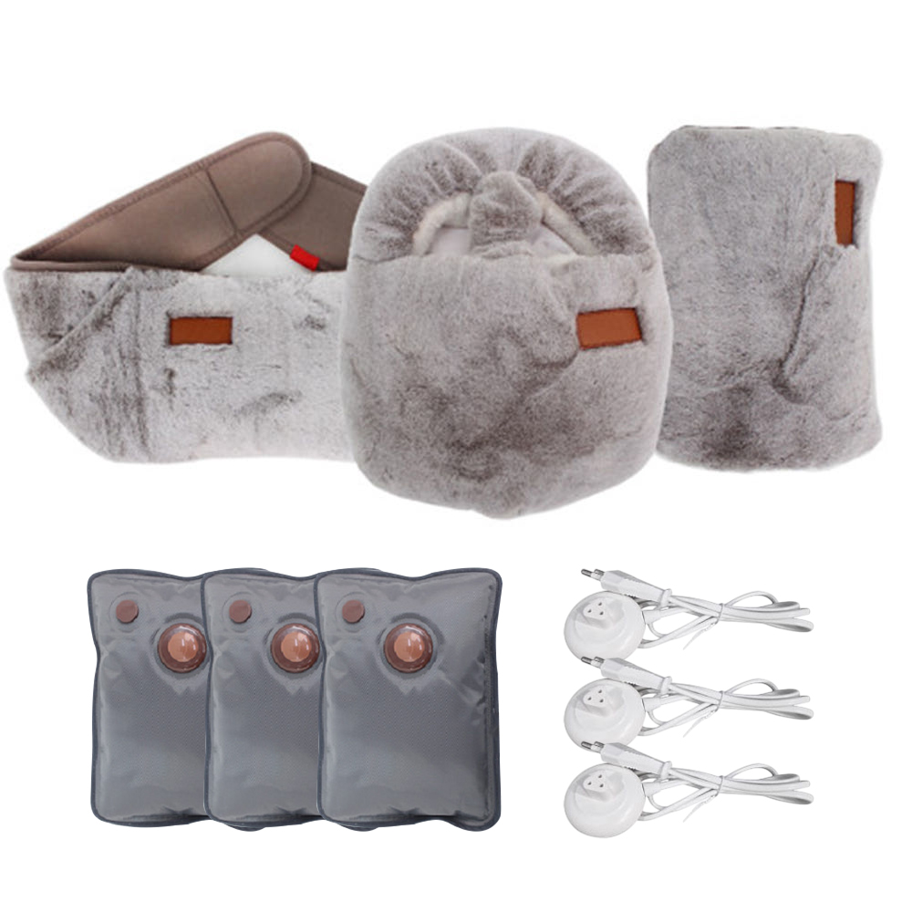 밍크 그레이 풀세트 3종 발온열기 발 온수 찜질기 온열 전기 찜질팩 충전식 수족냉증