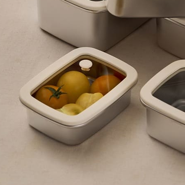 바겐슈타이거 스텐304 반찬통 오븐 전자레인지 밀폐용기 무연마제 400ml, 1개 - 상품 이미지