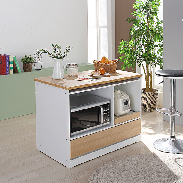 장인가구 지오 1단 오픈 렌지대형 밥솥 홈바 아일랜드 식탁