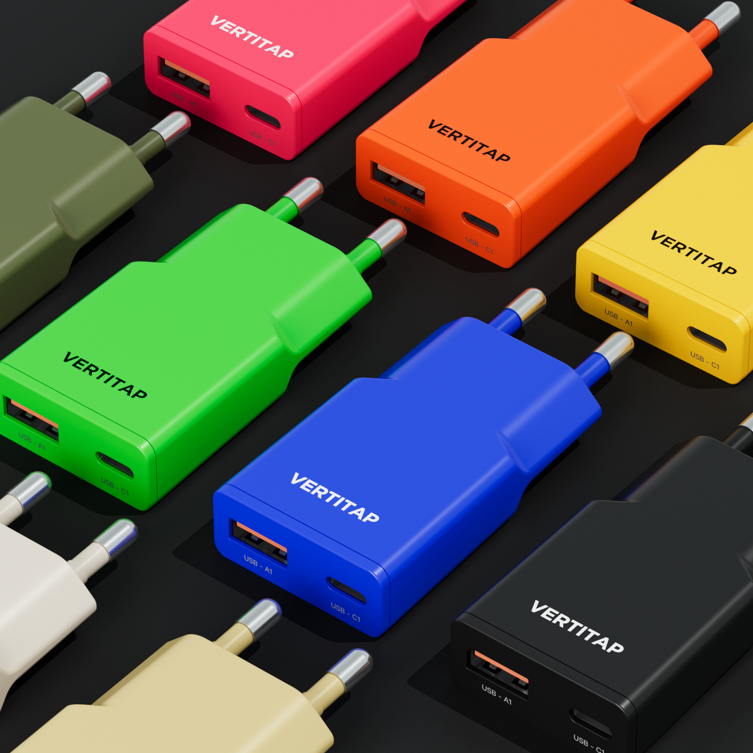 버티탭 울트라 슬림 PD 초고속 충전기 C타입 30W GaN 충전기 어댑터 제품 이미지