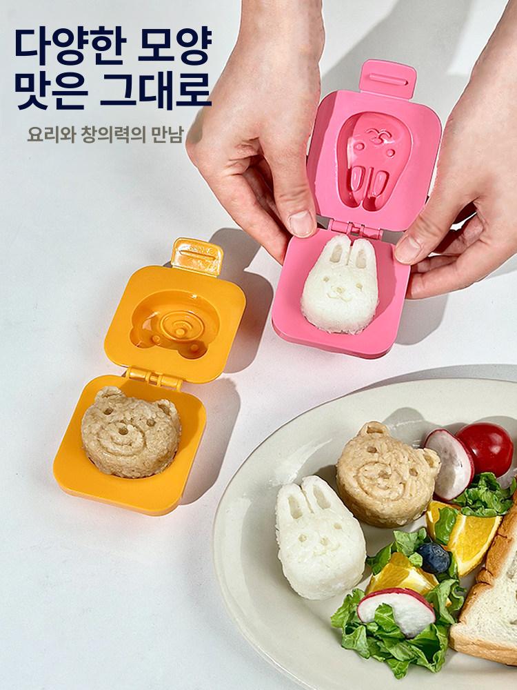 귀여운 캐릭터 세트 식품용 작은토끼와 - 상세 이미지 3