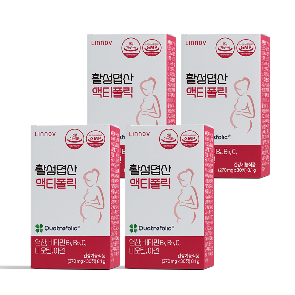 리노브 4세대 활성엽산 액티폴릭, 120정 - 상품 이미지