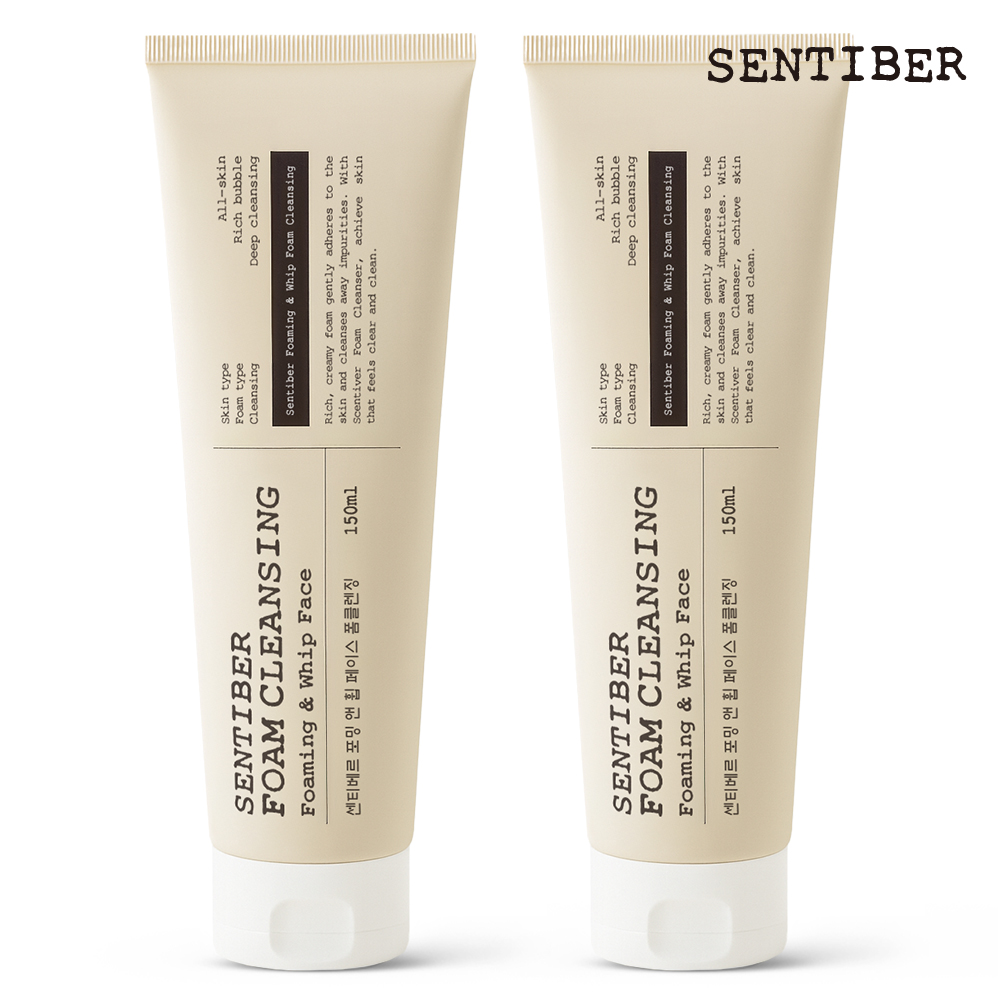 1+1 센티베르 히알루론산 폼클렌징 150ml 대용량 클렌징폼 세안제 버블 남자 여자 - 상품 이미지