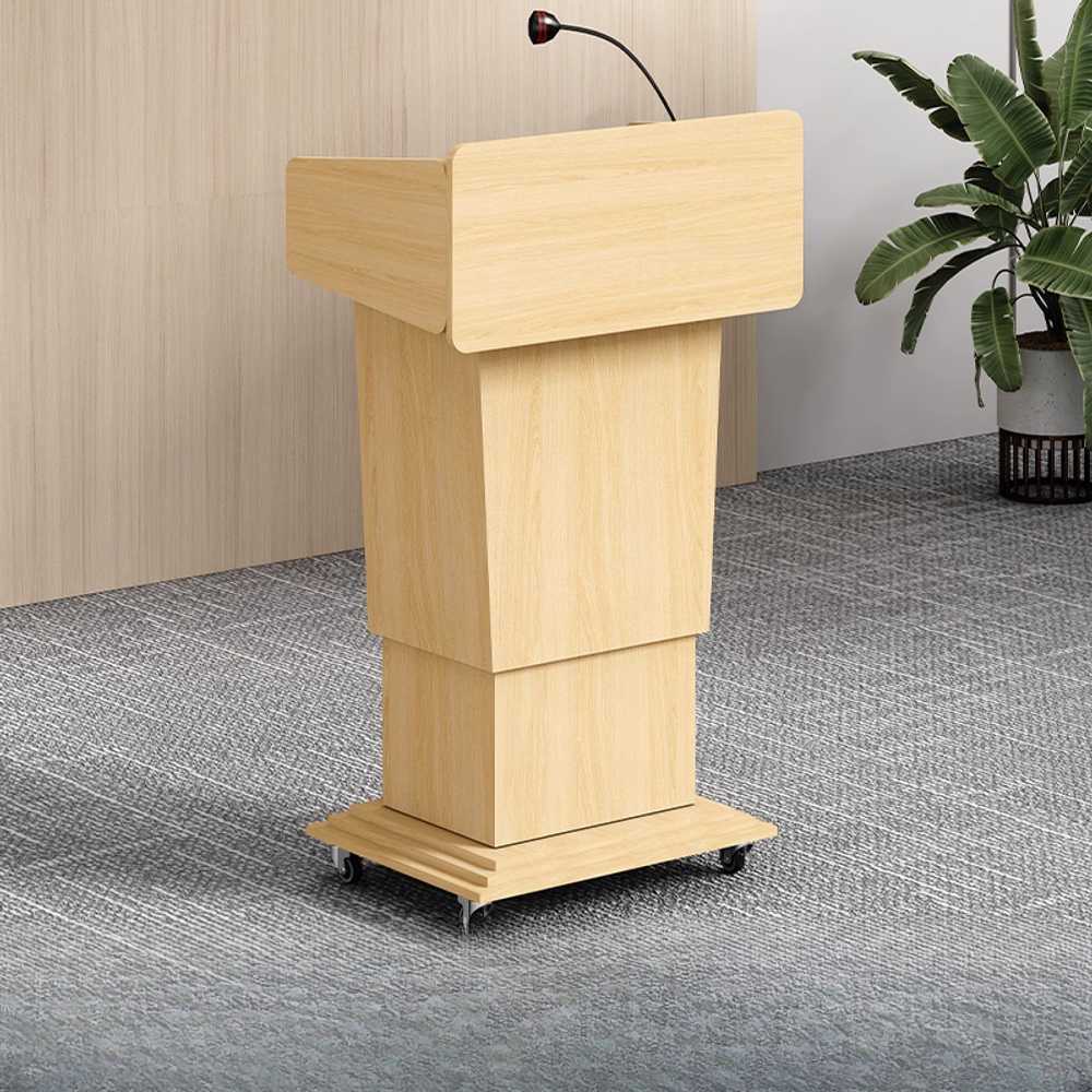 연설대 강연용 발표 연단 학교 행사 진행대 주례 오크 - 상품 이미지