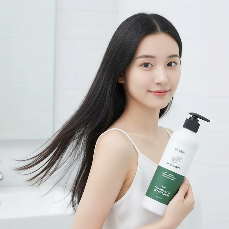 바르바라 샴푸린스겸용 사자발쑥 샴푸 두피 냄새 가려움 청소년 온가족 - 상세 이미지 3