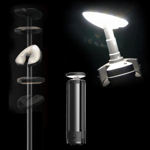 파이넬 N7 미니 블랙 캠핑 스탠드 랜턴 충전식 LED 높이조절 조명 운동러 솔직 후기 | 실사용 리뷰 - 상품 이미지 1