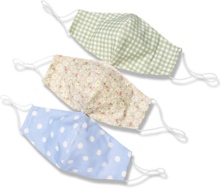 [해외]호프 러브 샤인 페이스 마스크 조절 가능 필터 포켓 재사용 통기성 세탁 천 여성 남성용 - 3팩 Sacramento - 3 Pcs