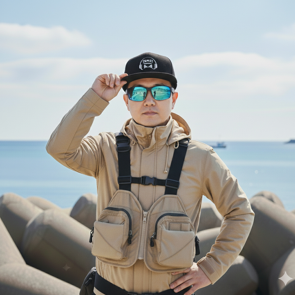 스냅백 모자 남자 낚시모자 힙합캡 여름 통풍 땀흡수 자외선차단 등산 캠핑 남여공용 이미지 7