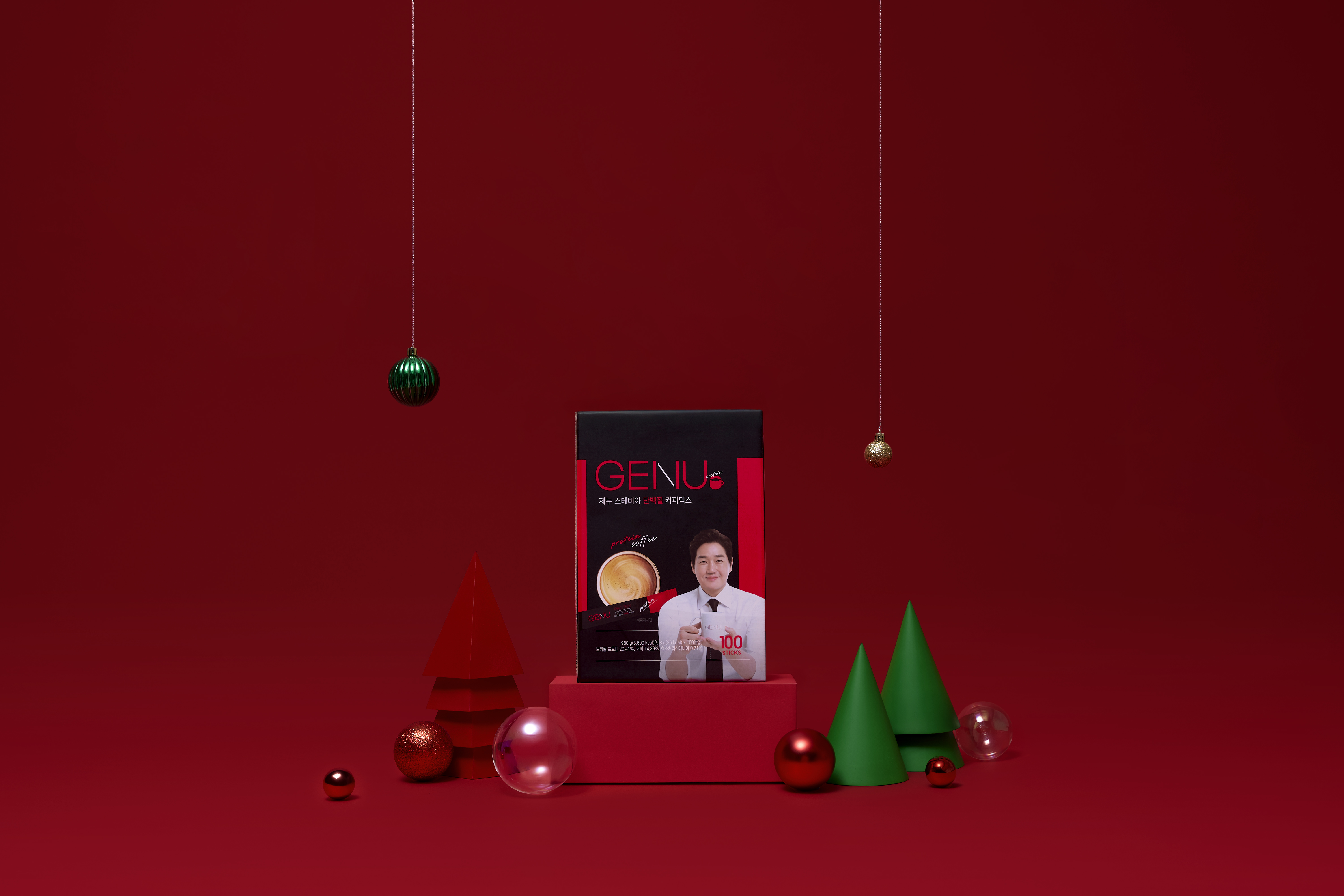 제누 스테비아 단백질 커피믹스 9.8g 유지태커피 오리지널, 100개입, 1개