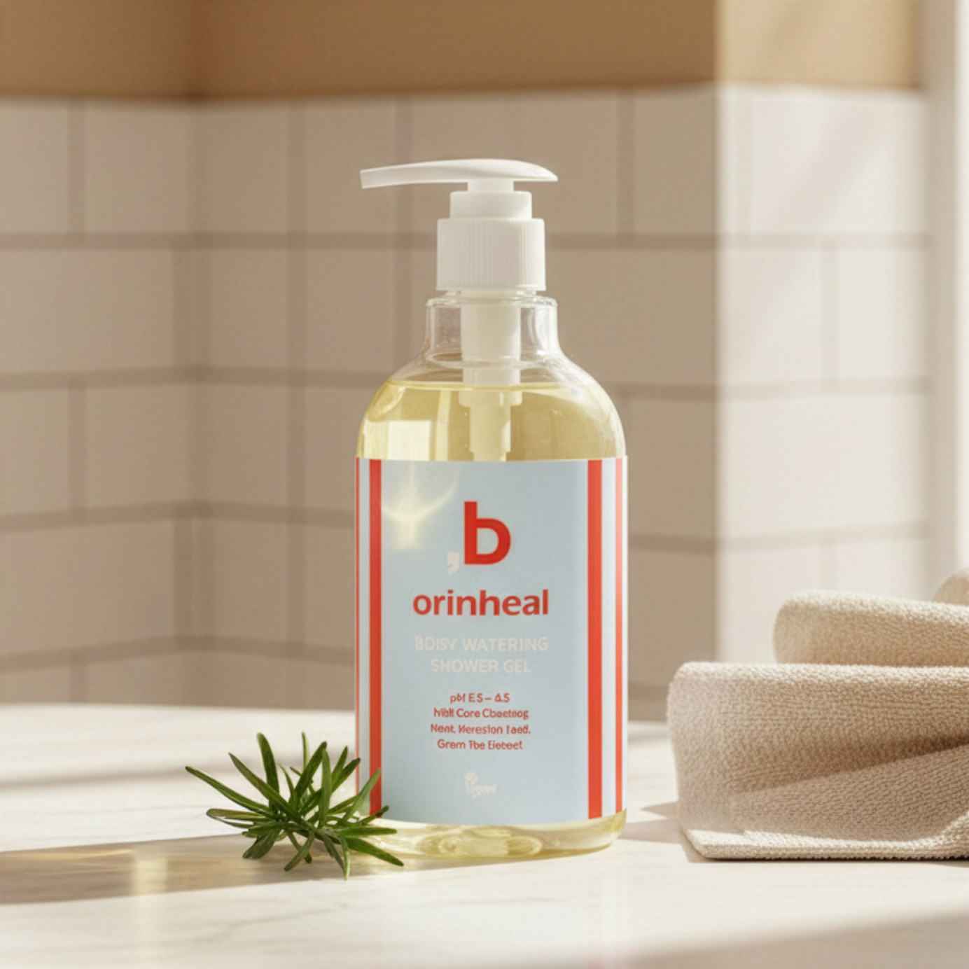 오린힐 바디 워터링 샤워젤 400ml 약산성 비건인증 은은한 로즈마리향 - 상품 이미지