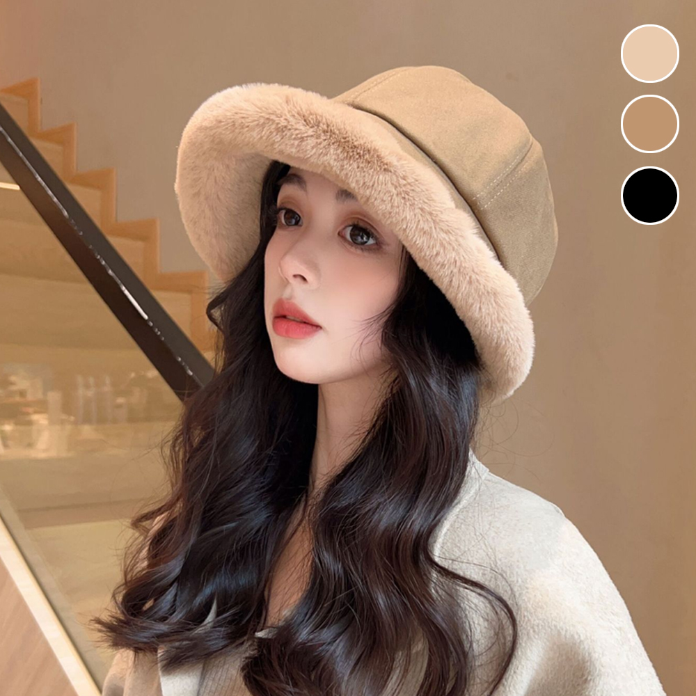 부드러운 털 여성 방한 버킷햇 USK-215 - 상세 이미지 2