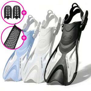 위베런 오리발 아쿠아 숏핀 사이즈 조절 가능한 스노쿨링 수영 스퍼트 장비 운동러 솔직 후기 | 실사용 리뷰 - 상품 이미지 1