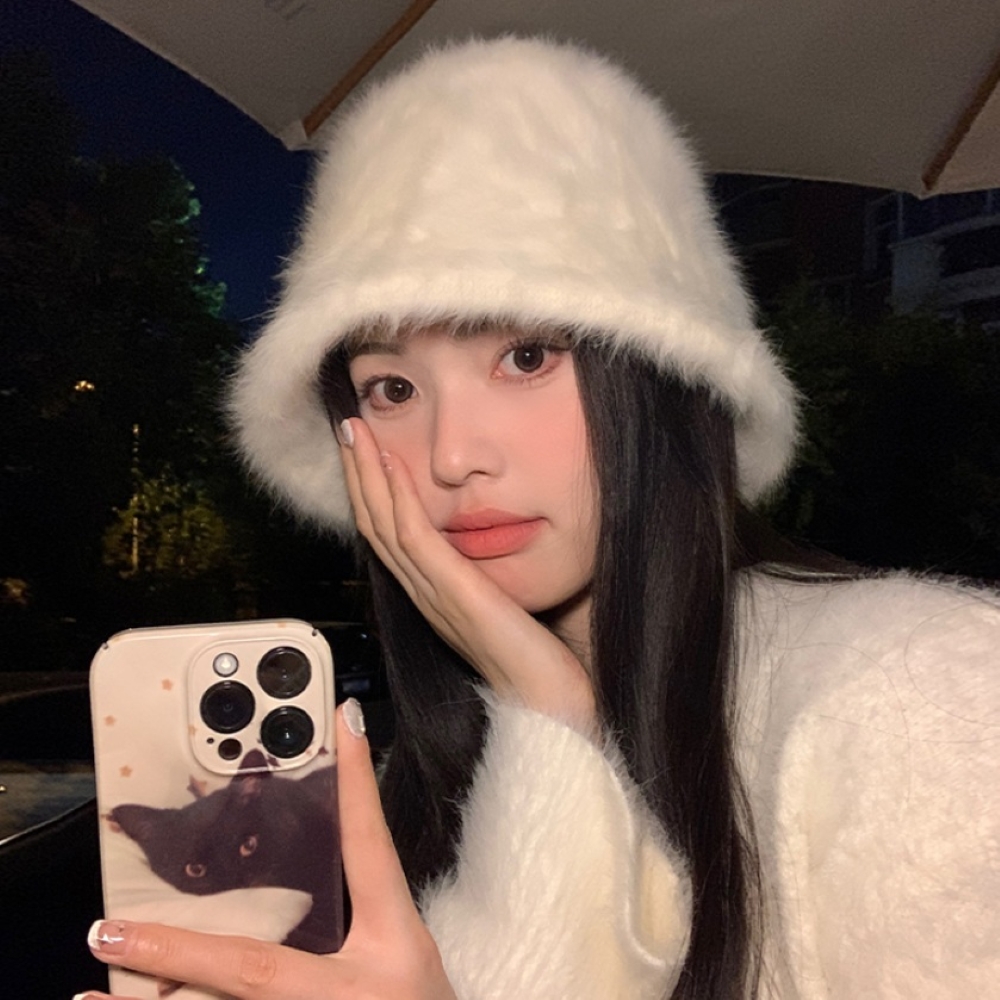 뽀글이 퍼 버킷햇 3color - 메인 이미지