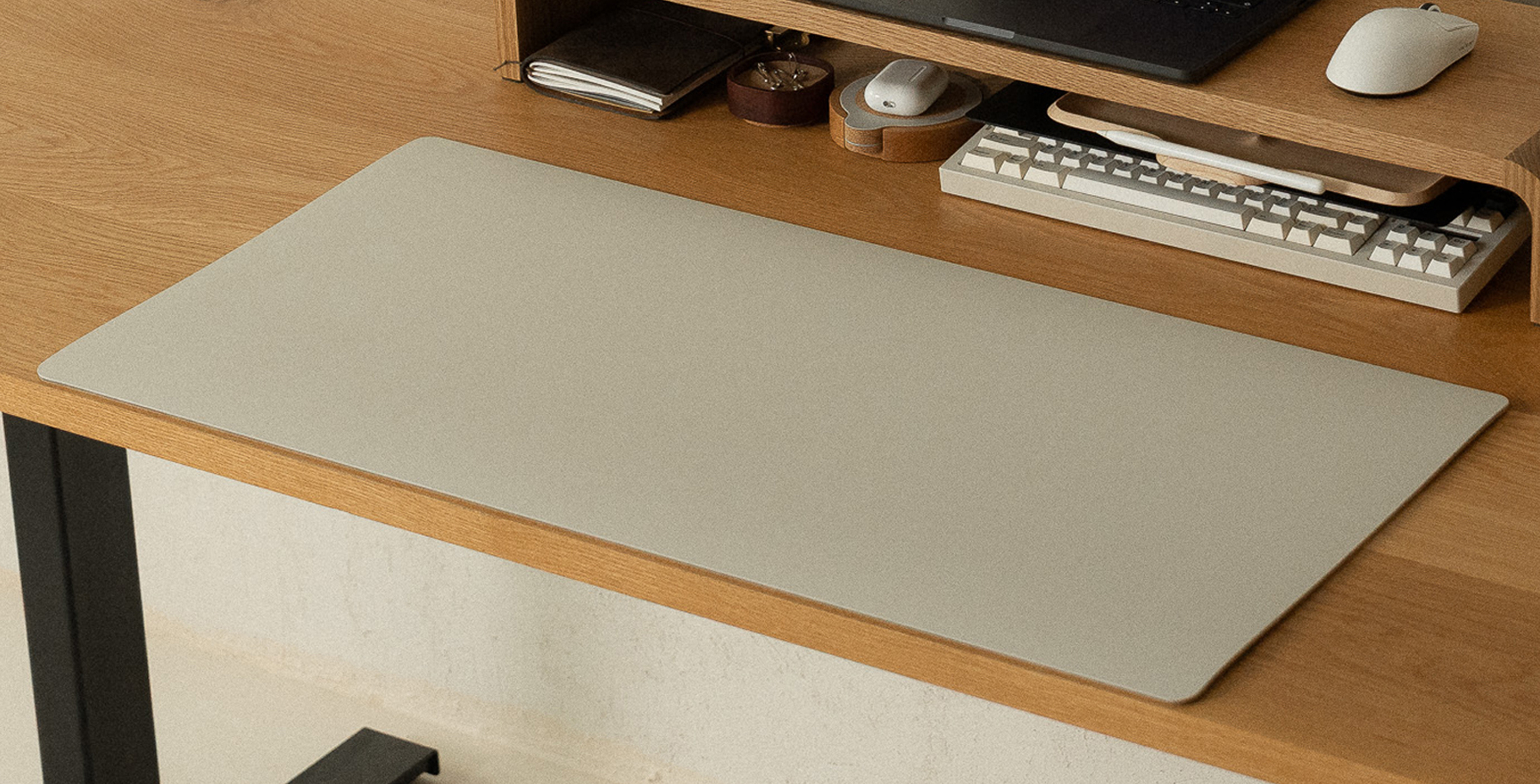 오롯이제작소 리놀륨 데스크매트 주문제작 (사이즈 재단 가능) 이미지 2