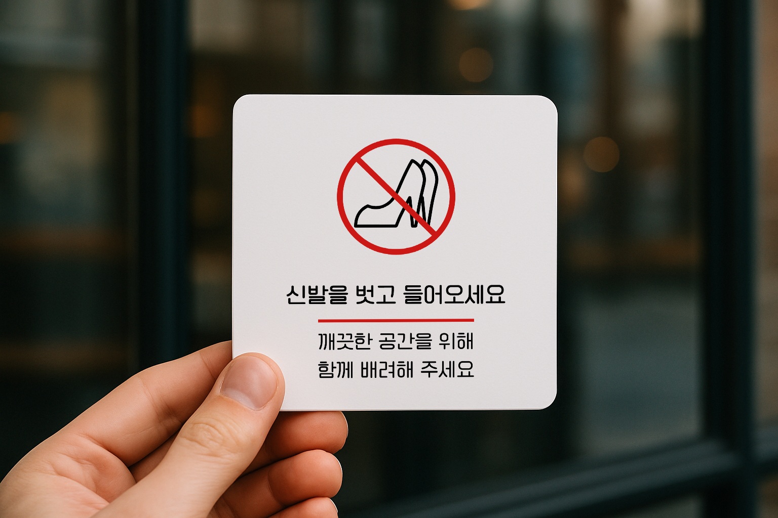 신발 탈의 벗고 출입 안내 표지판 094 100x100 - 상품 이미지