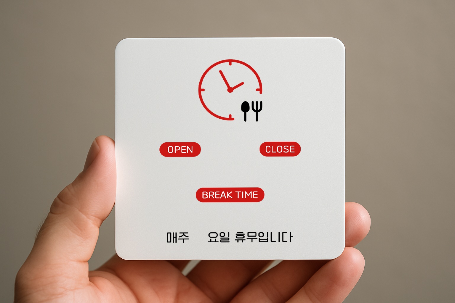 영업시간 오픈 클로즈 안내 표지판 105 100x100 - 상품 이미지