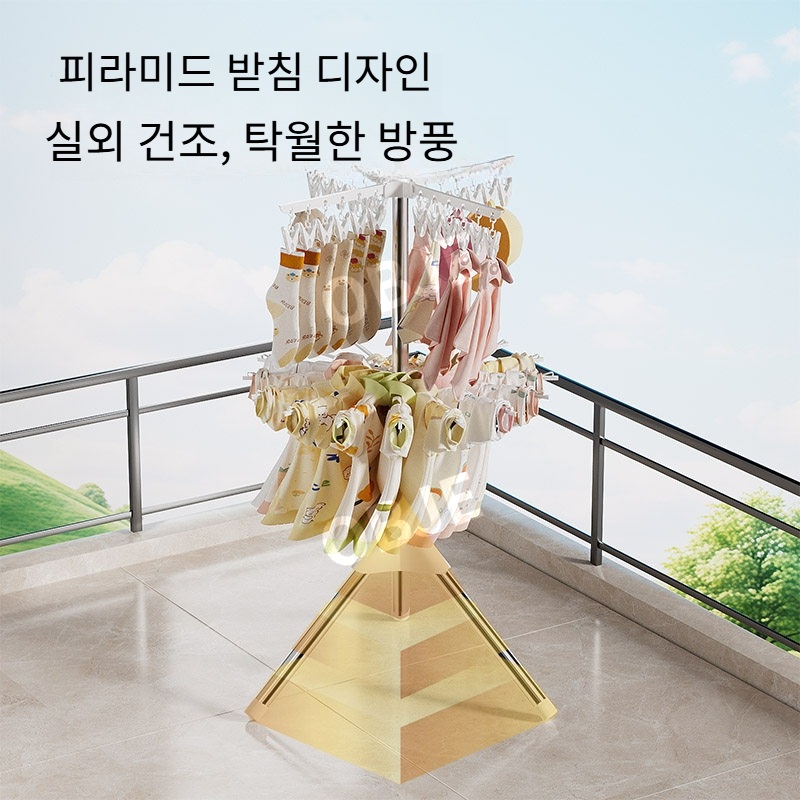 접이식 유아 빨래 건조대 옷걸이 속옷 수건 건조 - 상세 이미지 5