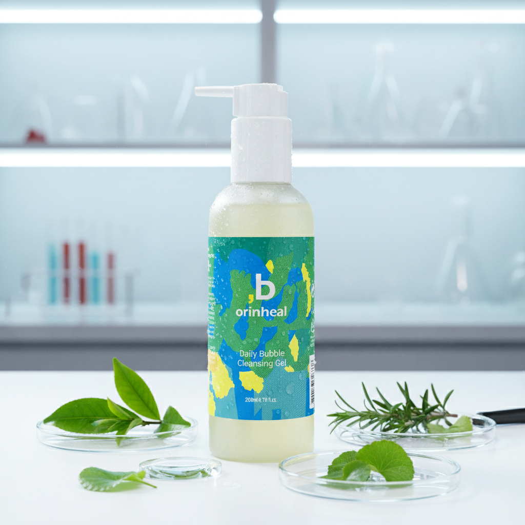 오린힐 데일리 버블 클렌징젤 200ml 비건인증 미산성 약산성 로즈마리향 펌프타입 - 상세 이미지 5