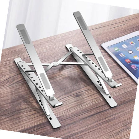 노트북거치 노트북 태블릿 2단 접이식 받침대 쿨러 통풍거치대