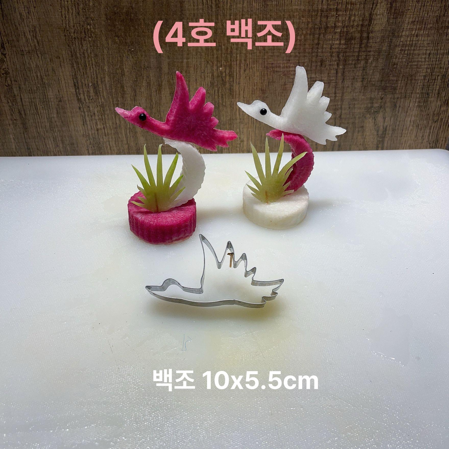 주방 과일 야채 압출기 모양틀 냉채 장식용 1번 몰드 날개1개+접착제+눈10개포함 - 상세 이미지 5