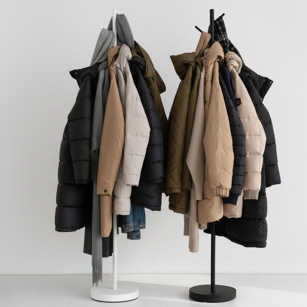 무거운 스탠드 행거 옷걸이행거 튼튼한 철제 고정식 옷 헹거