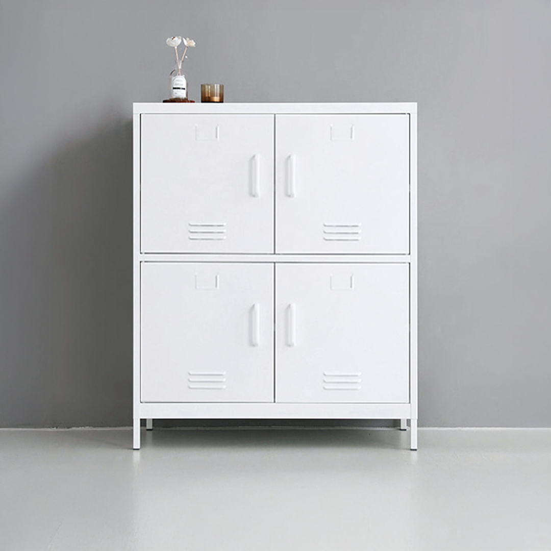 MKB 캐비넷 4문 수납장 9131110 913x455x1110mm, 2단, 화이트 5470.6337 이미지 8