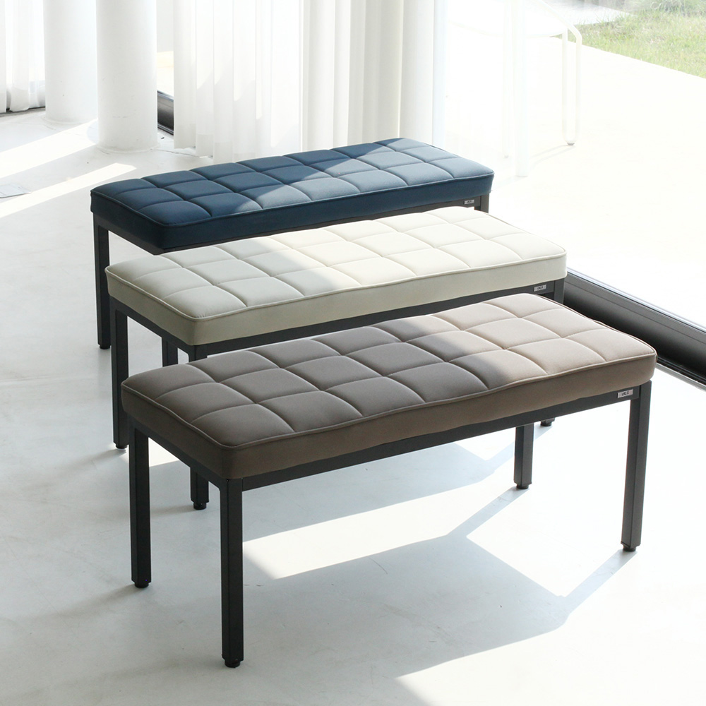 뷰티즈체어 CUBE 쿠션 벤치 식탁 2인용 긴의자 현관 벤치형 인테리어 장의자