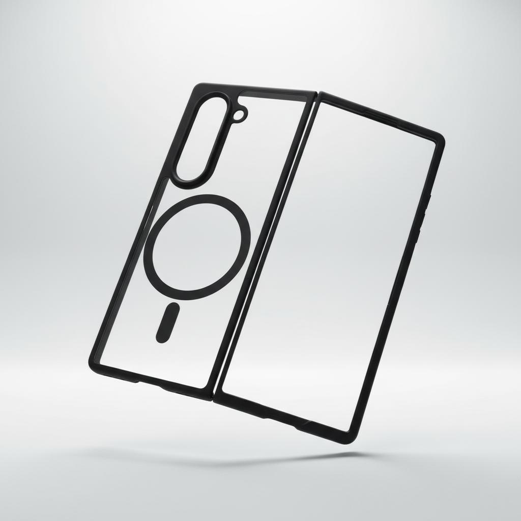 제로텐 맥세이프 케이스 제로핏 아머 마그네틱 블랙 클리어, 갤럭시Z 폴드7 - 상세 이미지 3