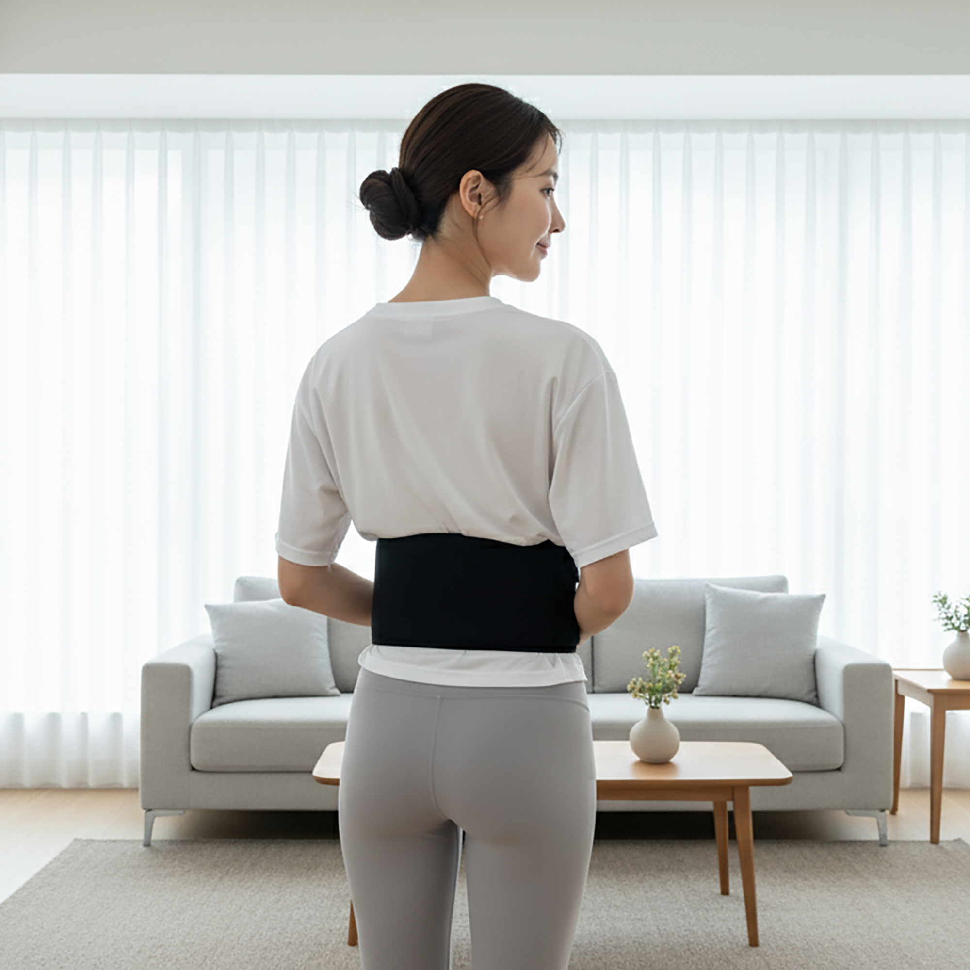 히트2웨어 원적외선 무선 허리 배 복부 온열 찜질기 발열 복대 휴대용 온열기 벨트 생리통